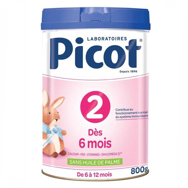 Picot - Lait en poudre 2ème âge Dès 6 mois - 800g