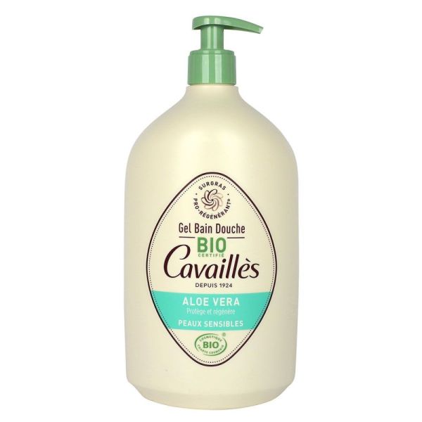 Rogé Cavaillès - Gel bain douche surgras Bio à l'Aloe Vera - 1L