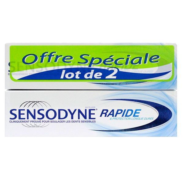 Sensodyne - Rapide action protection longue durée - 2 x 75 ml