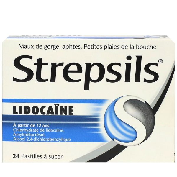 Strepsils - Lidocaïne - 24 pastilles