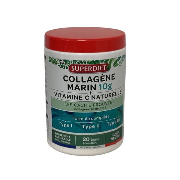 Superdiet - Collagène Marin 10g - Pot de 210g