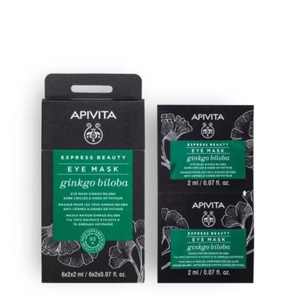 Apivita - Express beauty - Masque Yeux - Ginko Biloba - 2X2 Ml