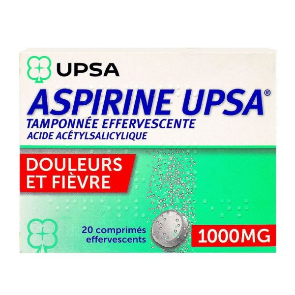 Aspirine UPSA Tamponnée effervescente - 1000 mg