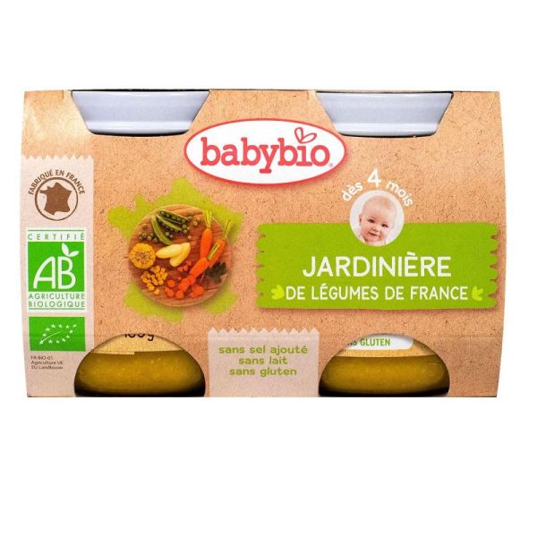 Babybio - Jardinière de légumes - dès 4 mois - 2x130g