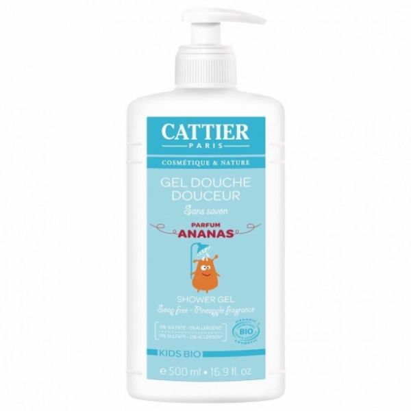 Cattier - Gel douche douceur kids parfum ananas - 500ml