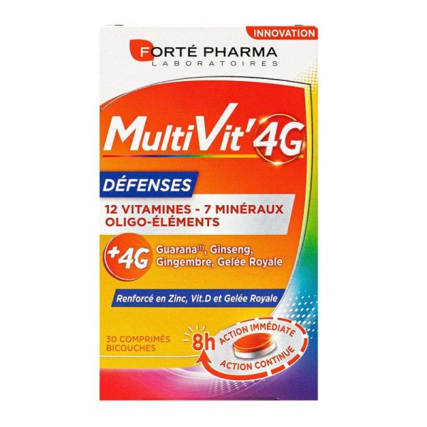 Forté Pharma - MultiVit' 4G défenses - 30 comprimés