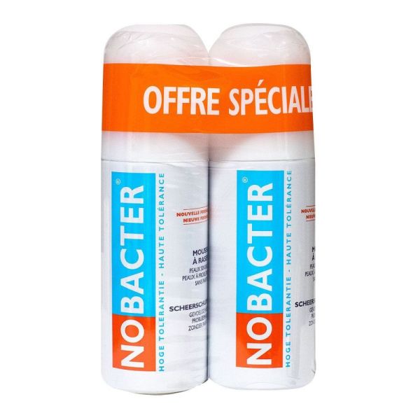 Nobacter - Mousse à raser lot de 2 - 2x150 ml