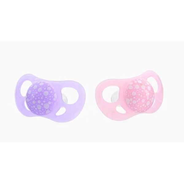 Twistshake - Sucettes orthodontiques 6mois+ Rose et violet - x2