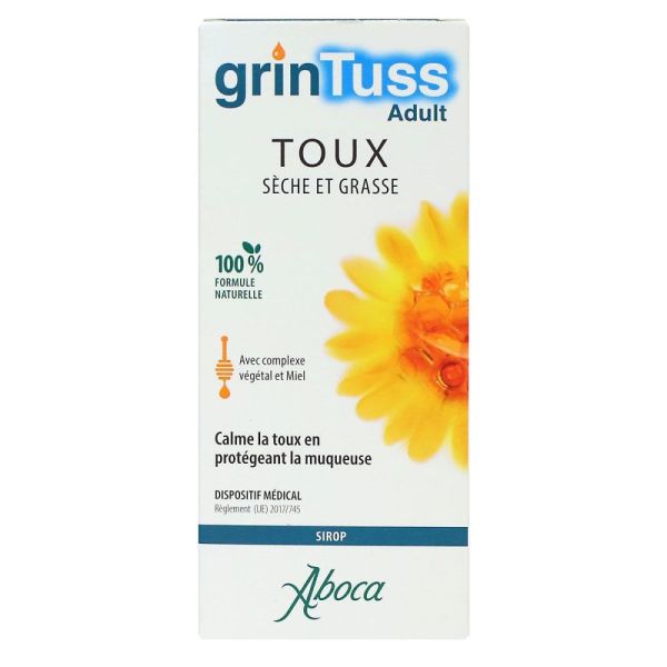 Aboca - Grintuss sirop adult toux sèche et grasse - 128g