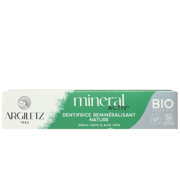 Argiletz - Dentifrice extrait d'aloe vera bio - 75 ml