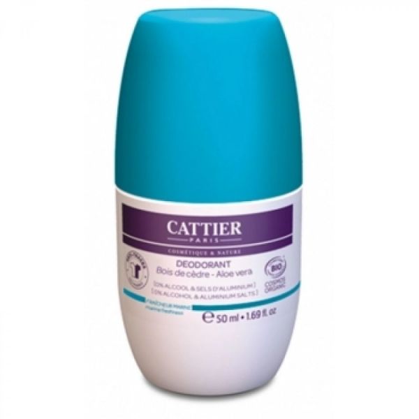 Cattier - Déodorant bois de cèdre / aloe vera - 50 ml