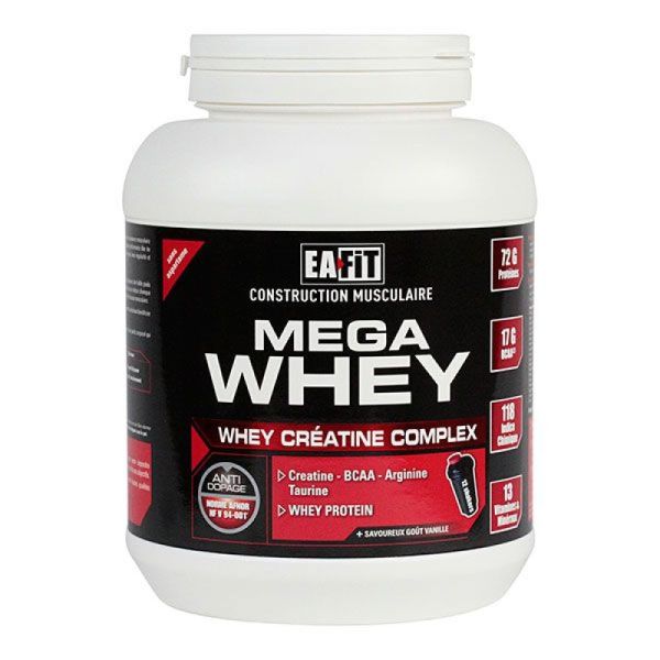 Eafit - Mega Whey Croissance Musculaire vanille - 750g