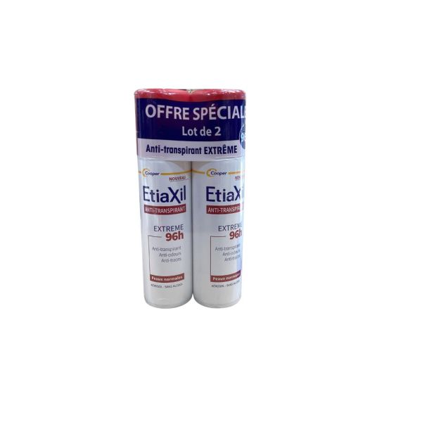 Etiaxil - Anti-Transpirant Aérosol Extrême 96h - 2x150ml