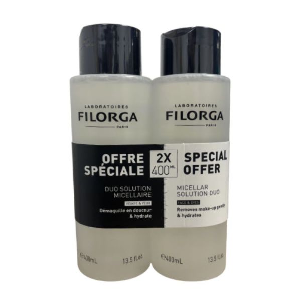 Filorga - Skin-Prep Duo Solution Micellaire Démaquillante - 2×400 mL