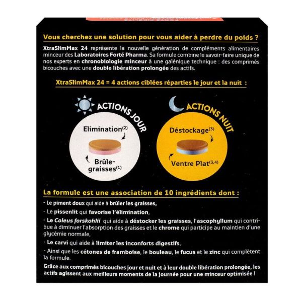 Forté pharma - Xtraslim Max 24 perte de poids - 1mois