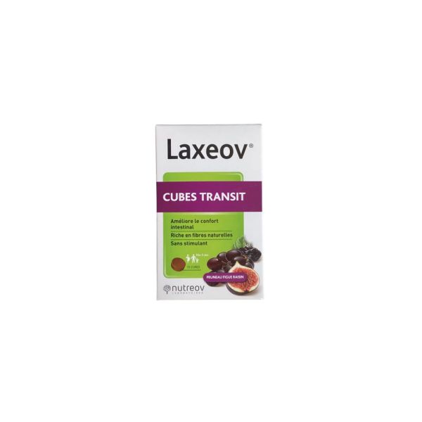 Laxeov - Cubes transit express Pruneau-Figue-Raisin - 10 cubes