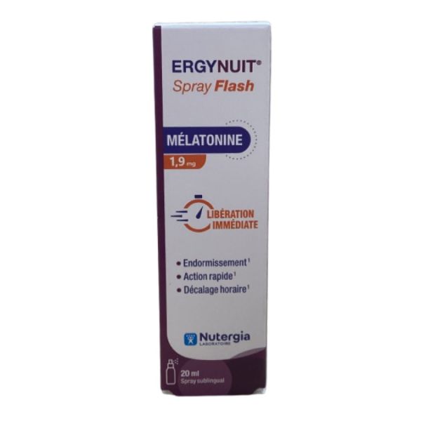 Nutergia - Ergynuit Spray flash mélatonine 1.9mg - 20ml