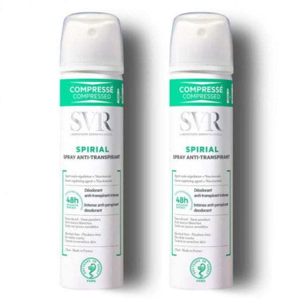SVR - Spirial Spray anti- transpirant - 2 x 75 ml