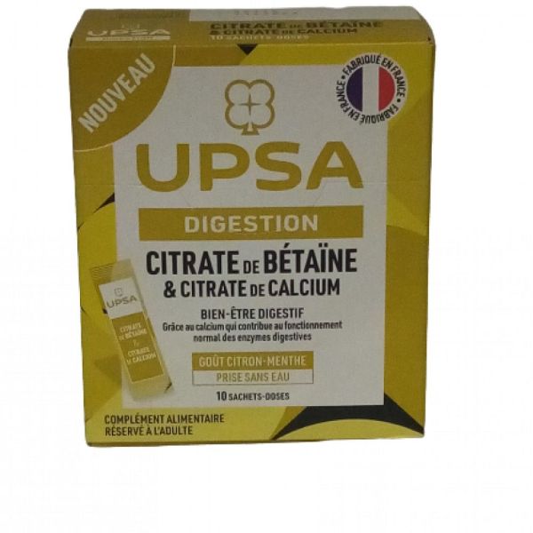 Upsa - Citrate de bétaïne digestion 10 sachets