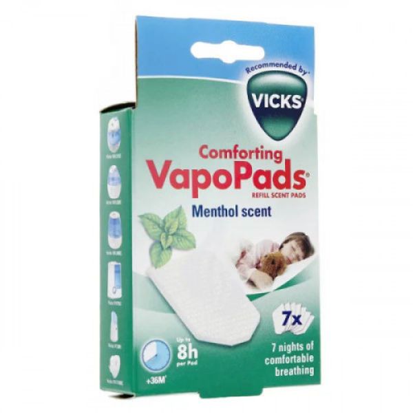 Vicks - VapoPads - Recharges Menthol pour Diffuseur - 7 Tablettes