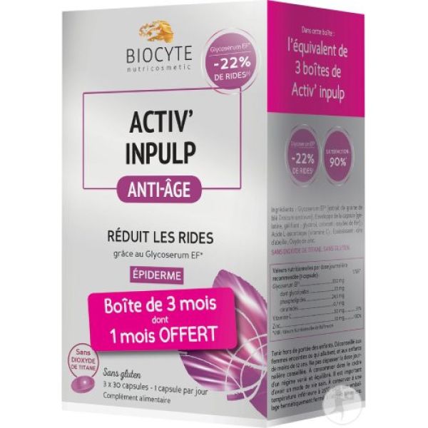Biocyte - Activ' Inpulp - 3 x 30 capsules
