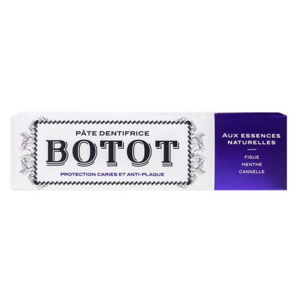 Botot - Pâte dentifrice protection caries et anti-plaque figue, menthe, cannelle - 75mL