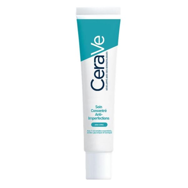 Cerave - Soin concentré anti-imperfections AHA et BHA - 40mL