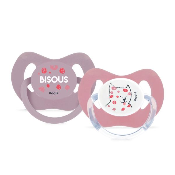 Dodie - Sucettes physiologiques +18 mois Fille - Lot de 2