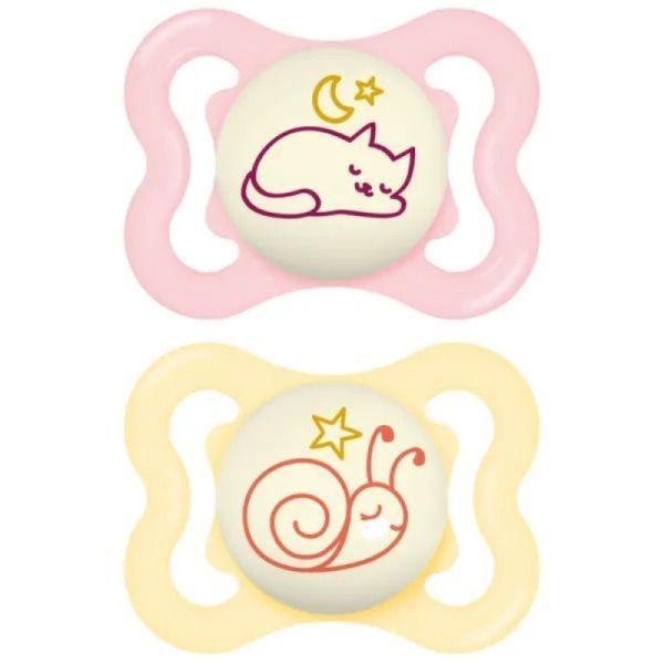 Mam - Tétine supreme nuit - 2-6mois - 2 tétines