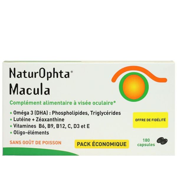 NaturOphta Macula - Complément alimentaire à visée oculaire - Capsules