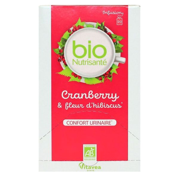 Nutrisanté - Infusion bien être cranberry - 20 sachets
