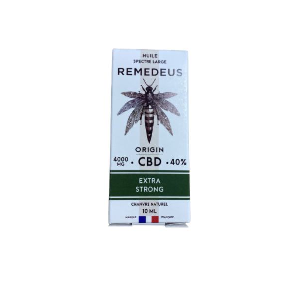 Remedeus - Origin Extra Strong Chanvre Naturel Spectre Large CBD 40% - 10ml