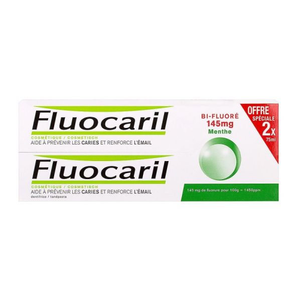 Fluocaril - Bi-fluoré 145mg Menthe - 2x75ml