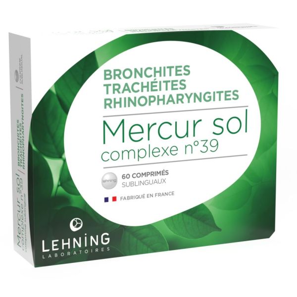 Lehning - Mercur Sol N°39 - 60 comprimés sublinguaux