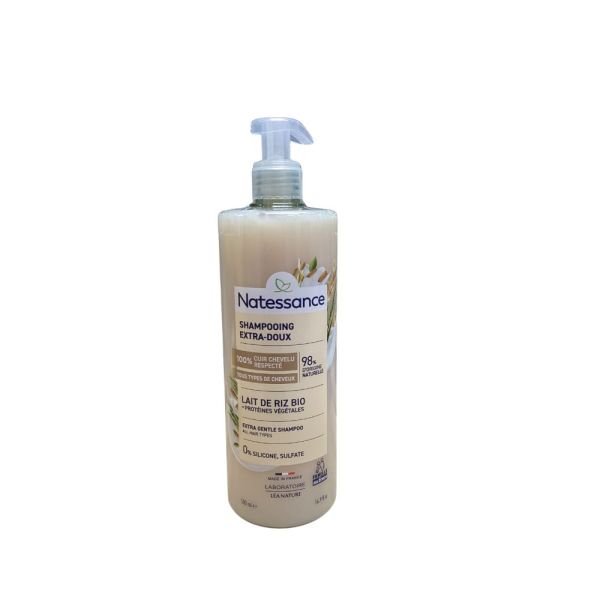 Natessance - Shampooing Extra-Doux Lait de Riz - 500ml