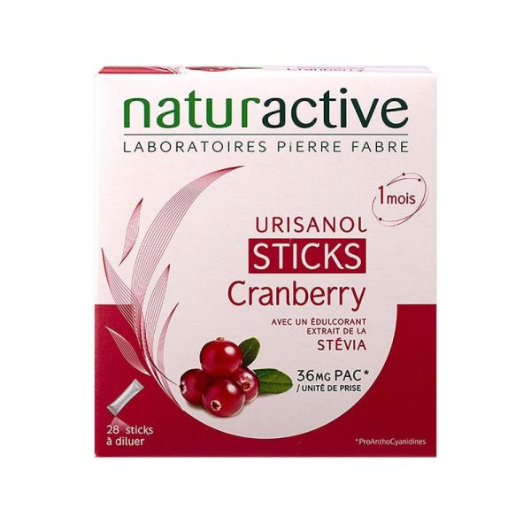 Naturactive - Urisanol Cranberry 1mois - 28sticks