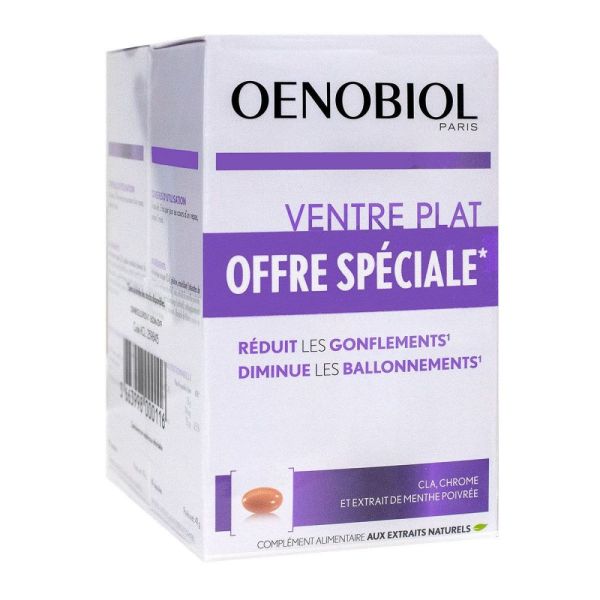 Oenobiol - Femme 45+ Ventre plat - 60 capsules lot de 2