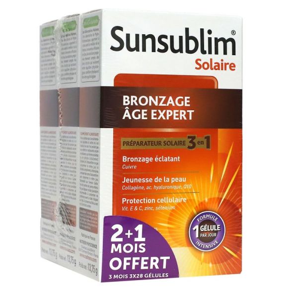 Nutreo - Sunsublim 3en1 bronzage âge expert préparateur solaire - 84 gélules