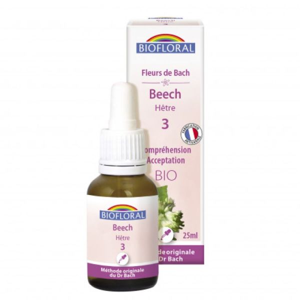 Biofloral - Fleurs de Bach Beech / Hêtre n°3 BIO - 25 mL