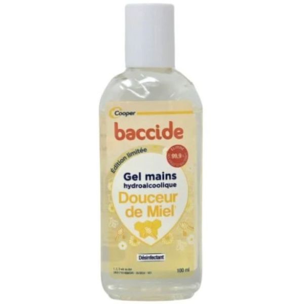 Cooper - Baccide gel mains hydroalcoolique douceur de miel - 100ml