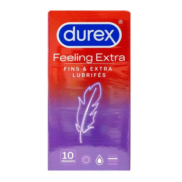 Durex - Feeling Extra - 10 préservatifs