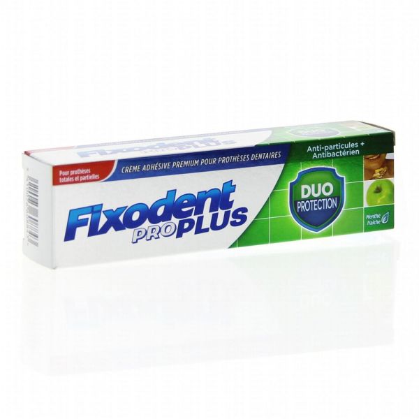 Fixodent pro plus - Duo protection - crème adhésive premium pour prothèses dentaires