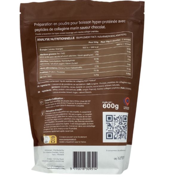 Humble+ - Protéine+ Collagène au chocolat - 600g