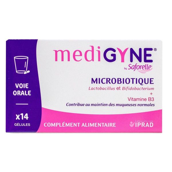 Biocodex - Medigyne probiotiques - 14 gélules