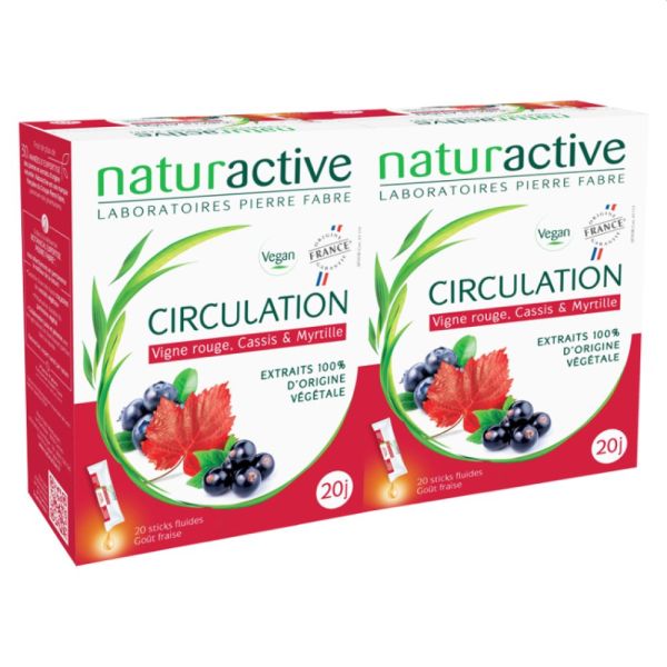 Naturactive - Fluide Circulation Stick - Offre spéciale 2 boîtes de 20 sticks