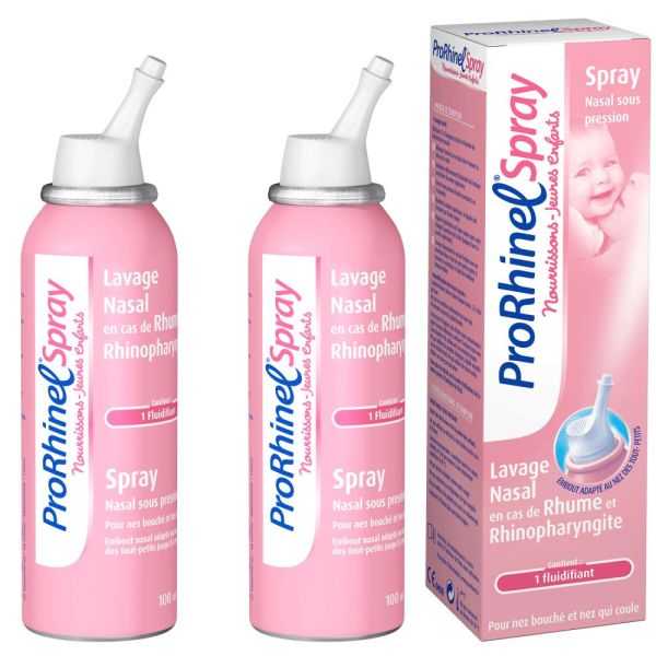 ProRhinel Spray Nasal Nourrissons/Jeunes Enfants - Lot de 2 x 100 ml