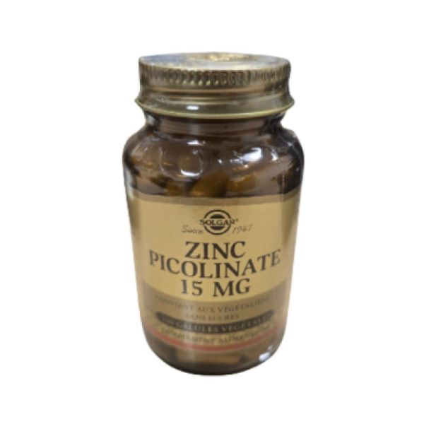 Solgar - Zinc picolinate 15MG - 100 gélules