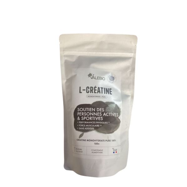 Valebio - L-Créatine monohydraté pure 100% - 180g