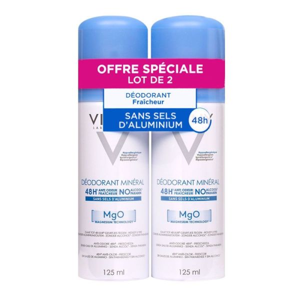 Vichy - Déodorant minéral 48h Mgo peau sensible