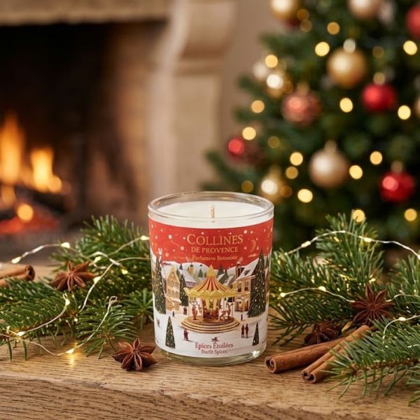 Collines de Provence - Bougie parfumée Epices Etoilées - 75g